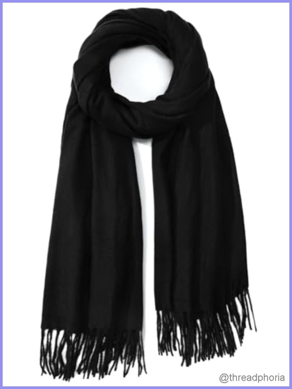 Winter Scarf for Women Acrylic Pashmina Shawl Wrap with Tassels